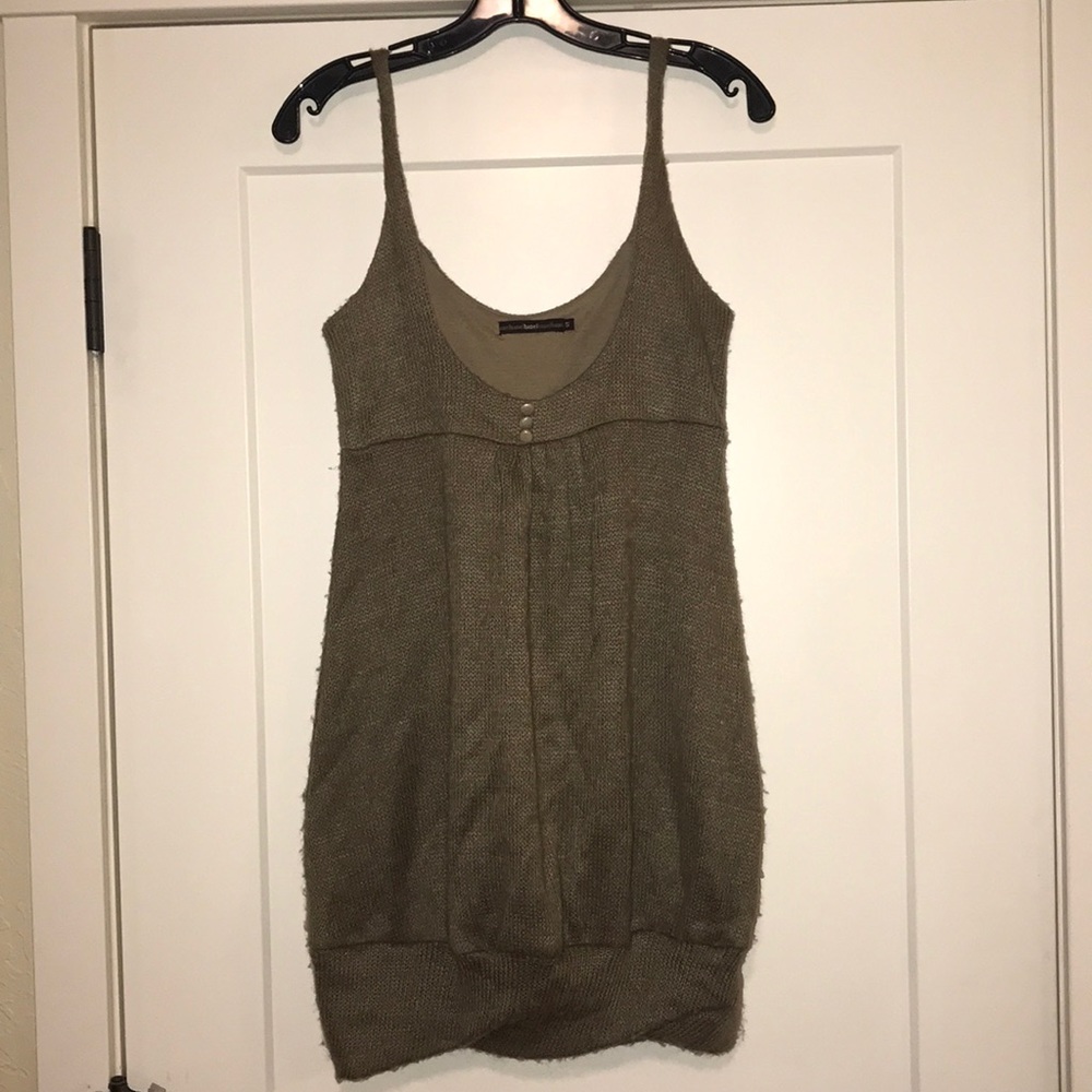 hazel hazel Knitted Dress Tan Small